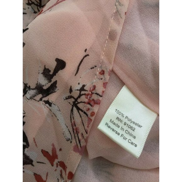 Standards & Practices Summer Floral Maxi Dress Size Medium Pink Fit and Flare - Picture 11 of 12